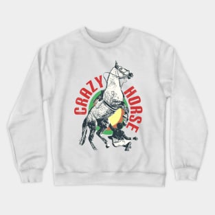 neil young & crazy horse 70s retro design Crewneck Sweatshirt